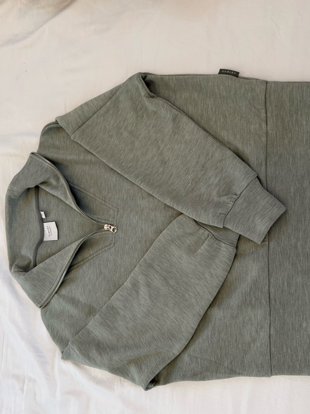 Varley Hawley Half-Zip Sweat in Shadow Marl New without tags NWOT XS - Picture 5 of 5
